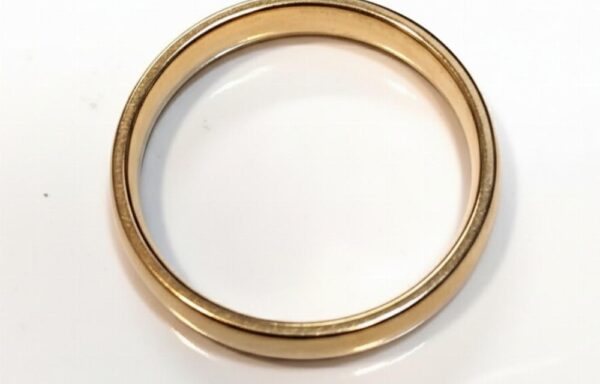حلقه استیل رینگ طلایی